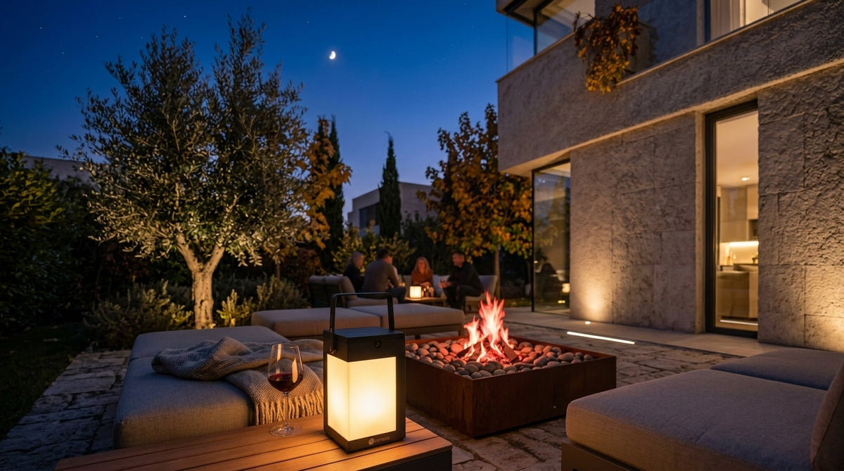 Firepit Companionship: Harmonizing Solar Ambiance with Autumn Outdoor Heaters