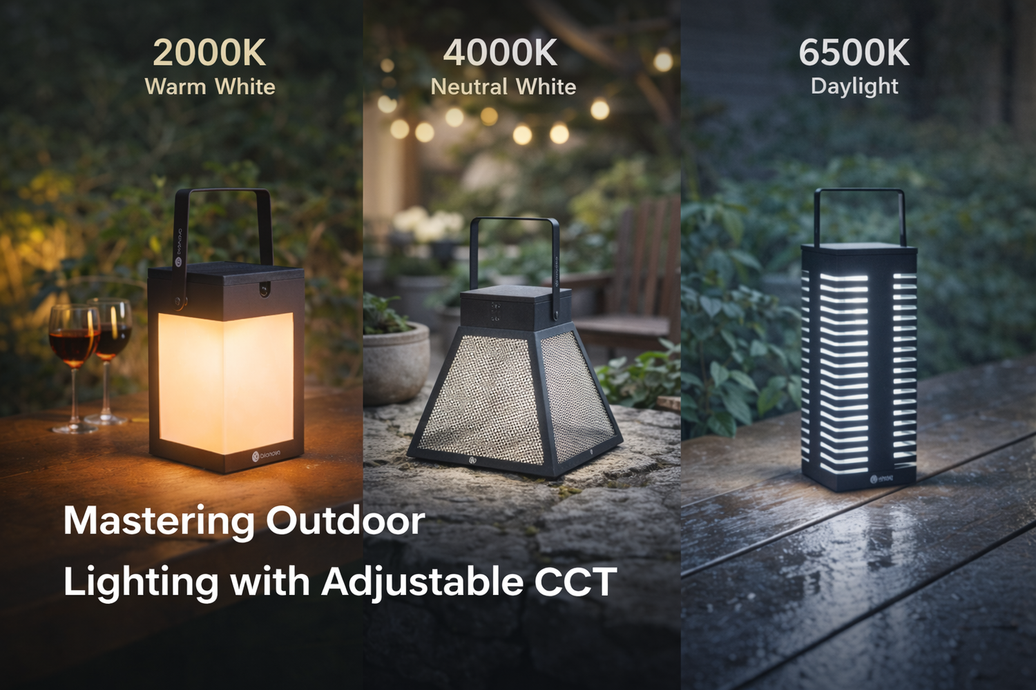 Understanding CCT: How to Choose Between 2000K (Warm) and 6500K (Daylight) for Your Terrace