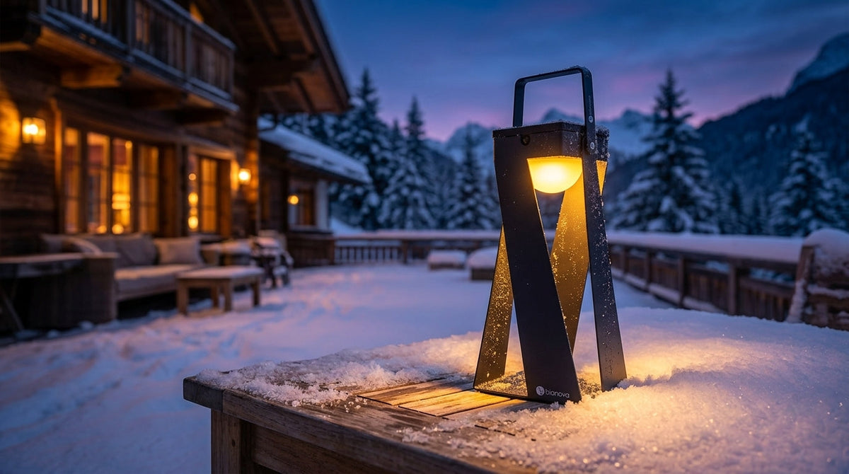 Lighting the Frost: Balancing High Reflectance on Snow-Covered Winter Terraces
